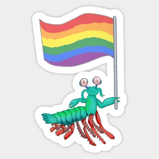 Mantis Shrimp Pride! Sticker